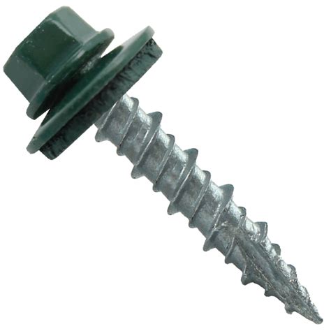 11 green sheet metal screws with washer|metal roofing screw sizes.